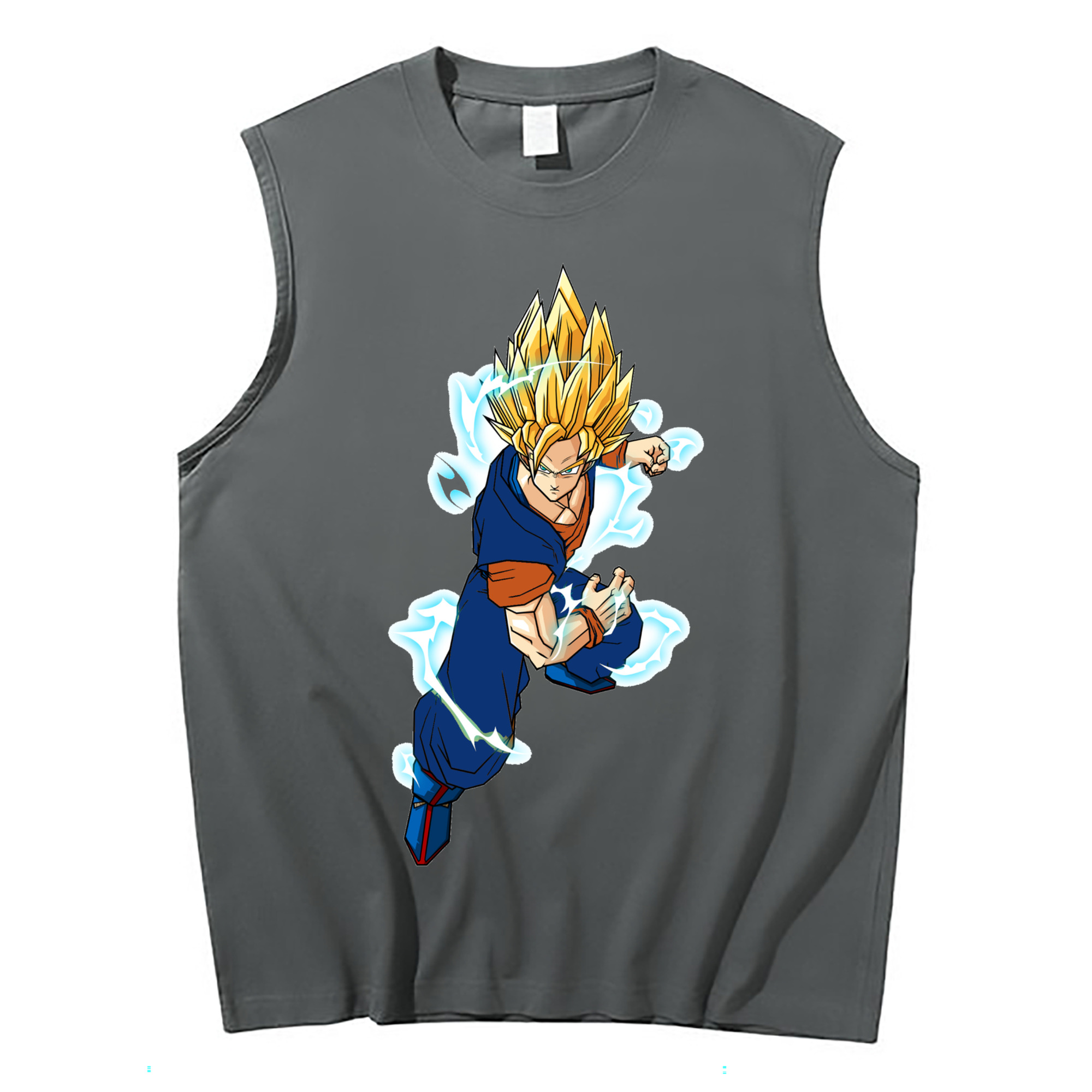 （画像用） ドラゴンボール 孫 悟飯（そんごはん）DRAGON BALL Son Gohan コットン100％タンクトップ（フロントプリント）